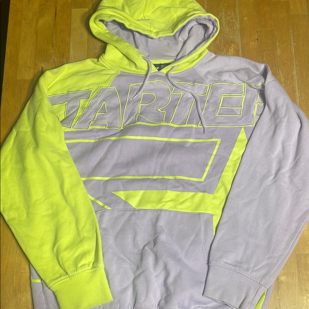 Starter Black Label Neon Yellow And Purple Hoodie